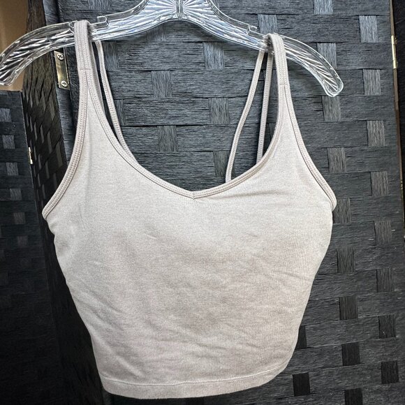 Vuori Women's Halo Performance Crop - Medium, Oatmeal Heather - Picture 1 of 3